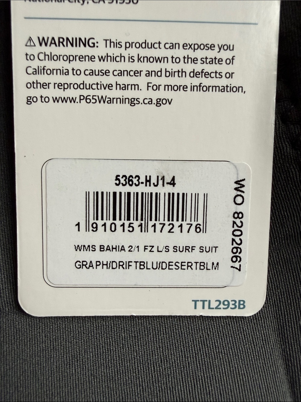 NWT O’Neill Women’s Bahia 2/1mm Front Zip Long Sleeve Surf/Wet Suit – Size 4 - Picture 12 of 12